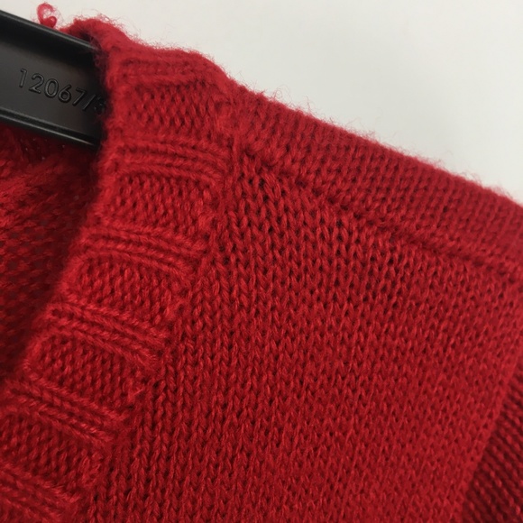 Karen Scott Red & Green Heart Wreath Ugly Christmas Sweater - Picture 5 of 8